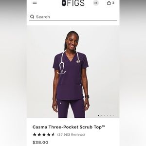 FIGS Casma Three-Pocket Scrub Top™